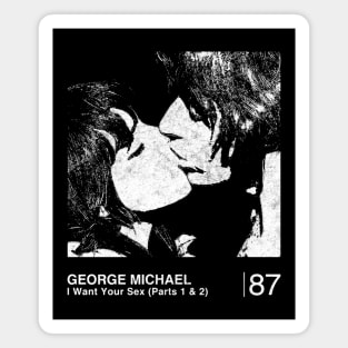 George Michael / Minimalist Style Graphic Fan Artwork Magnet